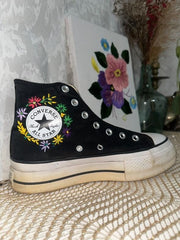 Custom Embroidered Converse High Tops