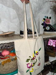 Custom minimalist embroidered bag