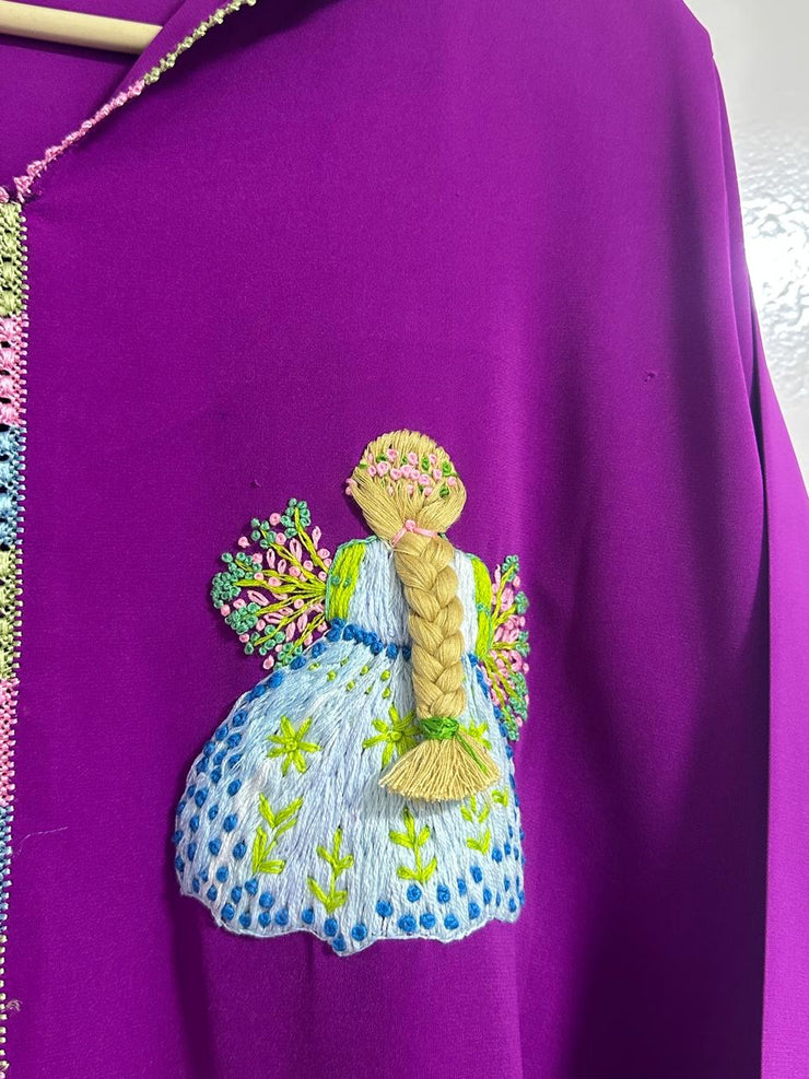 Embroidered Jellaba for young girls
